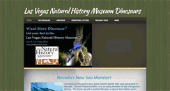 Desktop Screenshot of lvdinosaurs.com